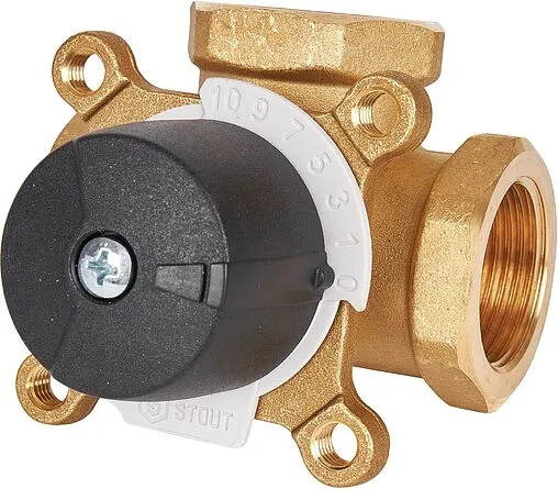 Трехходовой смесительный клапан 1&quot; Kvs 12.0 Stout SVM-0003-012502