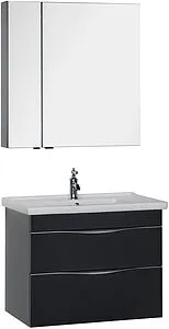 Шкаф-зеркало Aquanet Эвора 80 серый антрацит 184026 Шкаф-зеркало Aquanet Эвора 80 серый антрацит 184026, 3