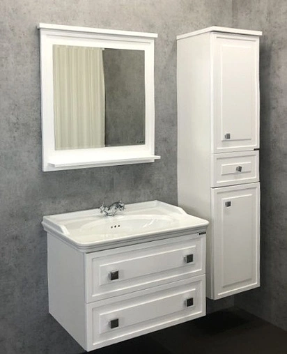 Тумба-умывальник подвесная Comforty Феррара 80 белый 00004151060CF