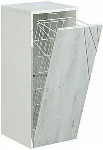 Шкаф с бельевой корзиной Aquaton Сакура 35 ольха наварра/белый 1A220703SKW80, 3