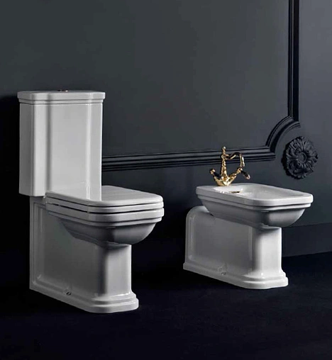 Биде напольное Kerasan Waldorf белый 4121K1bi/cr*1