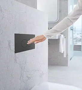 Клавиша смыва для унитаза Idrospania Belen 30364 черный матовый, 3