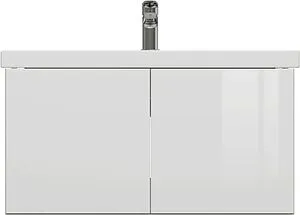 Тумба-умывальник подвесная Cersanit Colour 80 белый 64259+, 4