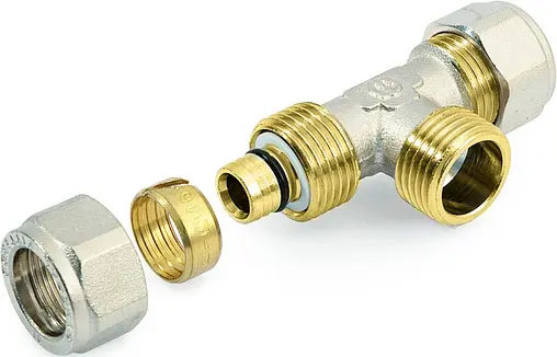 Тройник компрессионный переходной 16мм x ½&quot;н x 16мм General Fittings 530011N041620A