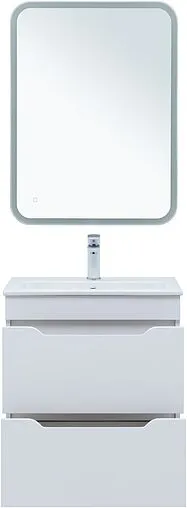 Тумба-умывальник Aquanet Практика 60 белый матовый 00330457+44060