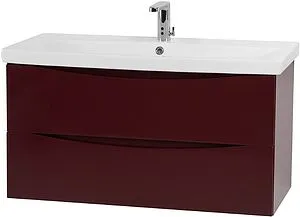 Тумба-умывальник подвесная BelBagno MARINO-CER 80 Bordo Lucido MARINO-CER-800-2C-SO-BRDL-P+BB-0322-80-LVB Тумба-умывальник подвесная BelBagno MARINO-CER 80 Bordo Lucido MARINO-CER-800-2C-SO-BRDL-P+BB-0322-80-LVB, 3