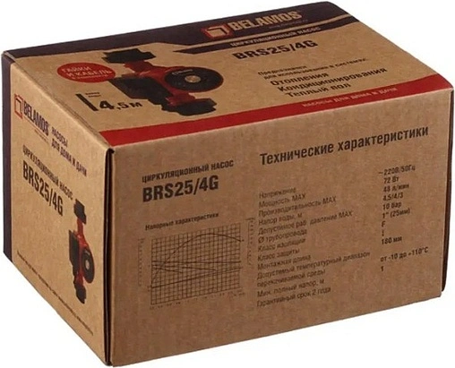 Насос циркуляционный Belamos BRS25/4G