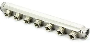 Коллектор распределительный проходной 7 отводов 1&quot;в/в x ¾&quot;ек Uni-fitt 430I4307, 5