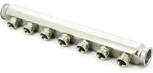 Коллектор распределительный проходной 7 отводов 1&quot;в/в x ¾&quot;ек Uni-fitt 430I4307