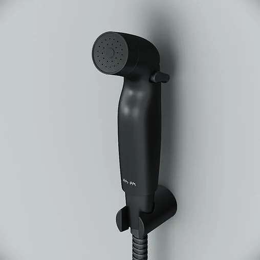 Гигиенический душ с держателем Am.Pm чёрный матовый F0202022