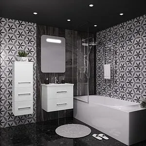 Тумба под умывальник подвесной Opadiris Арабеско 60 белый Z0000010901, 4