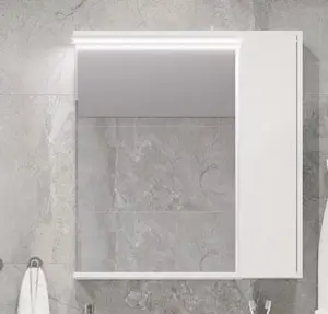 Шкаф-зеркало Aquaton Стоун 80 белый 1A228302SX010 Шкаф-зеркало Aquaton Стоун 80 белый 1A228302SX010, 5