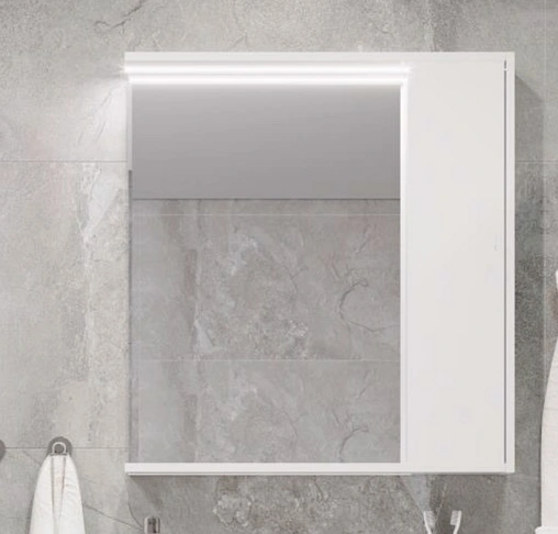 Шкаф-зеркало Aquaton Стоун 80 белый 1A228302SX010