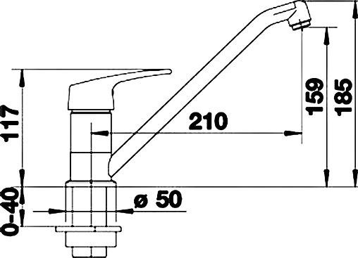 Смеситель для кухни Blanco Wega серый беж 517641