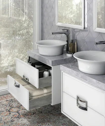Тумба-умывальник подвесная Kerama Marazzi Canaletto 80 белый CN.80\M+