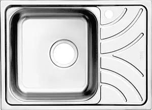 Мойка кухонная IDDIS Arro 60.5 L хром ARR60SLi77K, 1