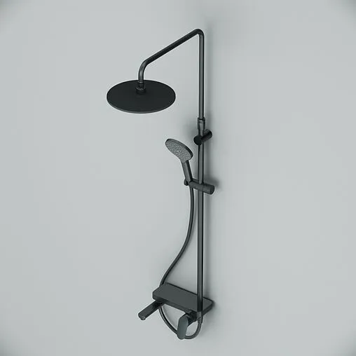 Душевая система со смесителем для ванны Am.Pm Like чёрный матовый F0780722 Душевая система со смесителем для ванны Am.Pm Like чёрный матовый F0780722