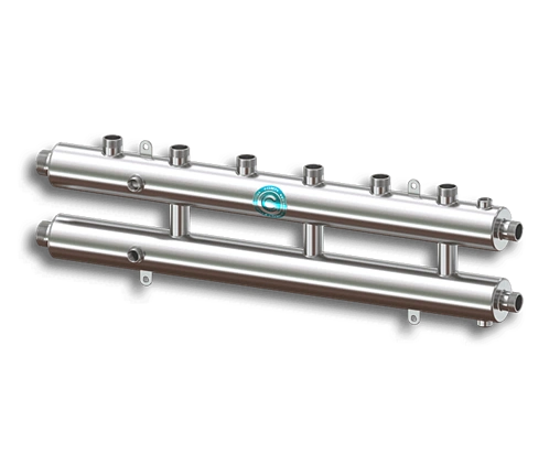 Коллектор распределительный 4 контура 1¼&quot;н x 1&quot;н Север-R-КМ4(Aisi) 1955024