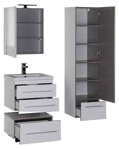 Шкаф-пенал подвесной Aquanet Верона 40 R белый 00176672 Шкаф-пенал подвесной Aquanet Верона 40 R белый 00176672