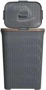 Корзина для белья Aquanet серый VD043G, 3