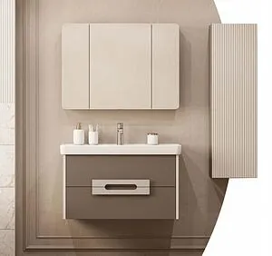 Шкаф-пенал подвесной Aquaton Ар-Деко 40 кашемир 1A280503DD6E0, 3