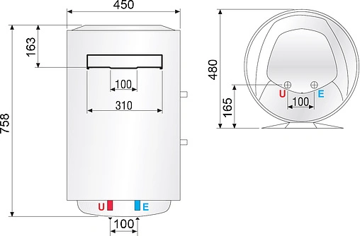 Водонагреватель накопительный электрический Ariston SB R 80 V 3700064
