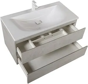 Тумба-умывальник подвесная Cezares Molveno 80 Beton MOLVENO-80-2C-SO-BET+CZR-1188-800/500 Тумба-умывальник подвесная Cezares Molveno 80 Beton MOLVENO-80-2C-SO-BET+CZR-1188-800/500, 3