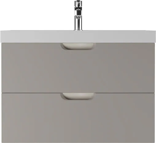 Тумба-умывальник подвесная Домино Dune 80 серый тауп DD2503T+4627173210188