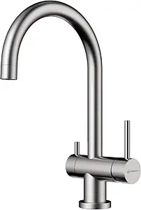 Смеситель для кухни с подключением к фильтру Omoikiri Yamada-BN нержавеющая сталь 4994225, 1