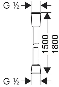 Шланг для душа растягивающийся от 1,5 до 1,8м Lemark Turn-Free 150см хром LE8035S, 2
