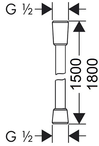 Шланг для душа растягивающийся Lemark Turn-Free от 150 до 180см хром LE8035S