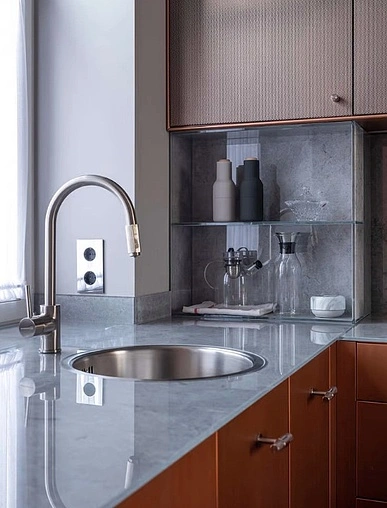 Смеситель для кухни с подключением к фильтру Omoikiri Tamura-BN нержавеющая сталь 4994334