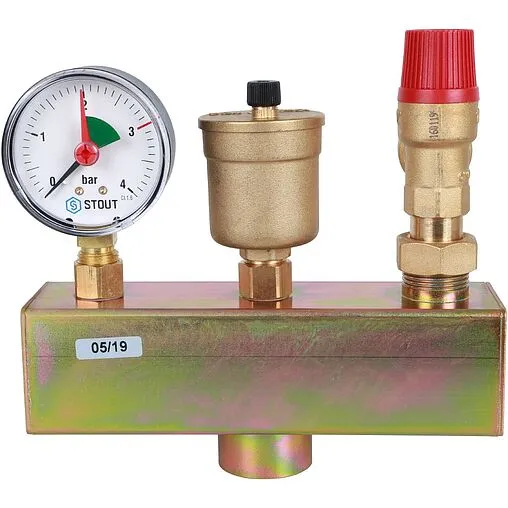 Группа безопасности котла до 50 кВт 1&quot; 3 бар Stout SVS-0004-055032