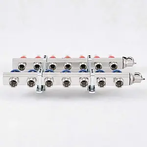 Группа коллекторная с расходомерами 7 отводов 1&quot;в/в x ¾&quot;ек Uni-fitt 440E4307, 5