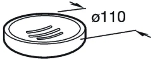 Мыльница Roca Tempo чёрный 817024022