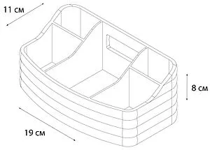 Органайзер Fixsen Glady синий FX-00-05, 2