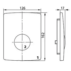Клавиша смыва для писсуара Sanit 16.064.28..0000 хром, 2