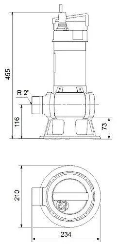 Насос дренажный Q=29м³/ч H=14м Grundfos UNILIFT AP50B.50.11.3V 96468195