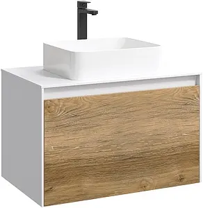 Тумба под умывальник подвесная Aqwella Mobi 80 белый MOB0108W, 3