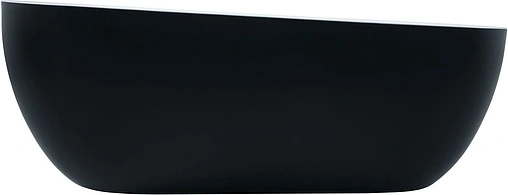 Ванна акриловая отдельностоящая Aquanet Amor 185x95 черный белый/панель черный 00301380