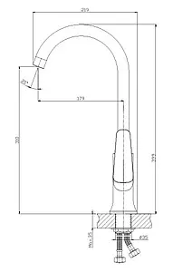 Смеситель для кухни Rossinka хром Z35-23U Смеситель для кухни Rossinka хром Z35-23U, 2