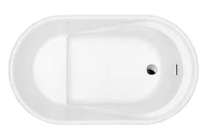 Ванна акриловая отдельностоящая Abber 130x75 AB9277, 4
