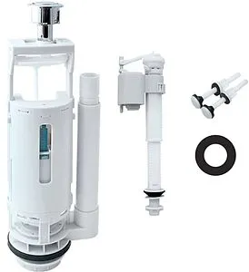Комплект арматуры для бачка двухрежимный ½&quot; пластик нижний IDDIS Optima Home тип А F012400-01K, 1