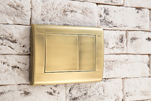 Клавиша смыва для унитаза TECEplanus 9240366 состаренная латунь