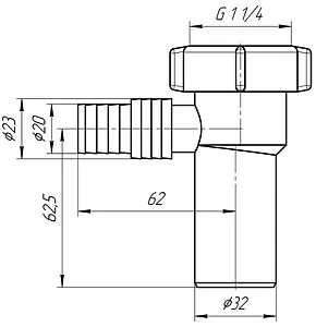 Вставка для сифона с адаптером для бытовой техники Ани Пласт белый M230 Вставка для сифона с адаптером для бытовой техники Ани Пласт белый M230, 2