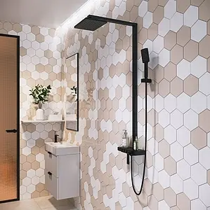 Душевая система со смесителем для душа Timo Torne чёрный матовый SX-4310/03 Душевая система со смесителем для душа Timo Torne чёрный матовый SX-4310/03, 4