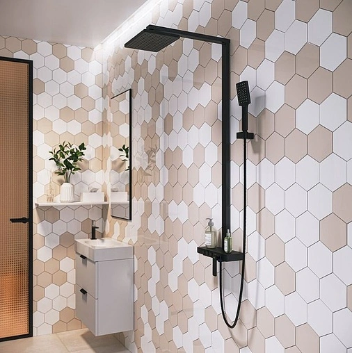 Душевая система со смесителем для душа Timo Torne чёрный матовый SX-4310/03