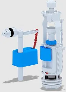 Комплект арматуры для бачка двухрежимный ½" пластик боковой Ани Пласт Эконом WC3050 Комплект арматуры для бачка двухрежимный ½" пластик боковой Ани Пласт Эконом WC3050, 3
