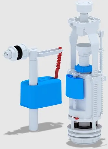 Комплект арматуры для бачка двухрежимный ½&quot; пластик боковой Ани Пласт Эконом WC3050