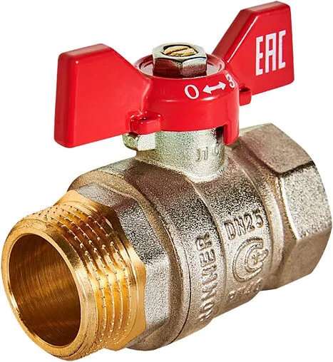 Кран шаровый 1&quot;в x 1&quot;н Rommer ГОСТ Р 59553-2021 RBV-0004-2210225